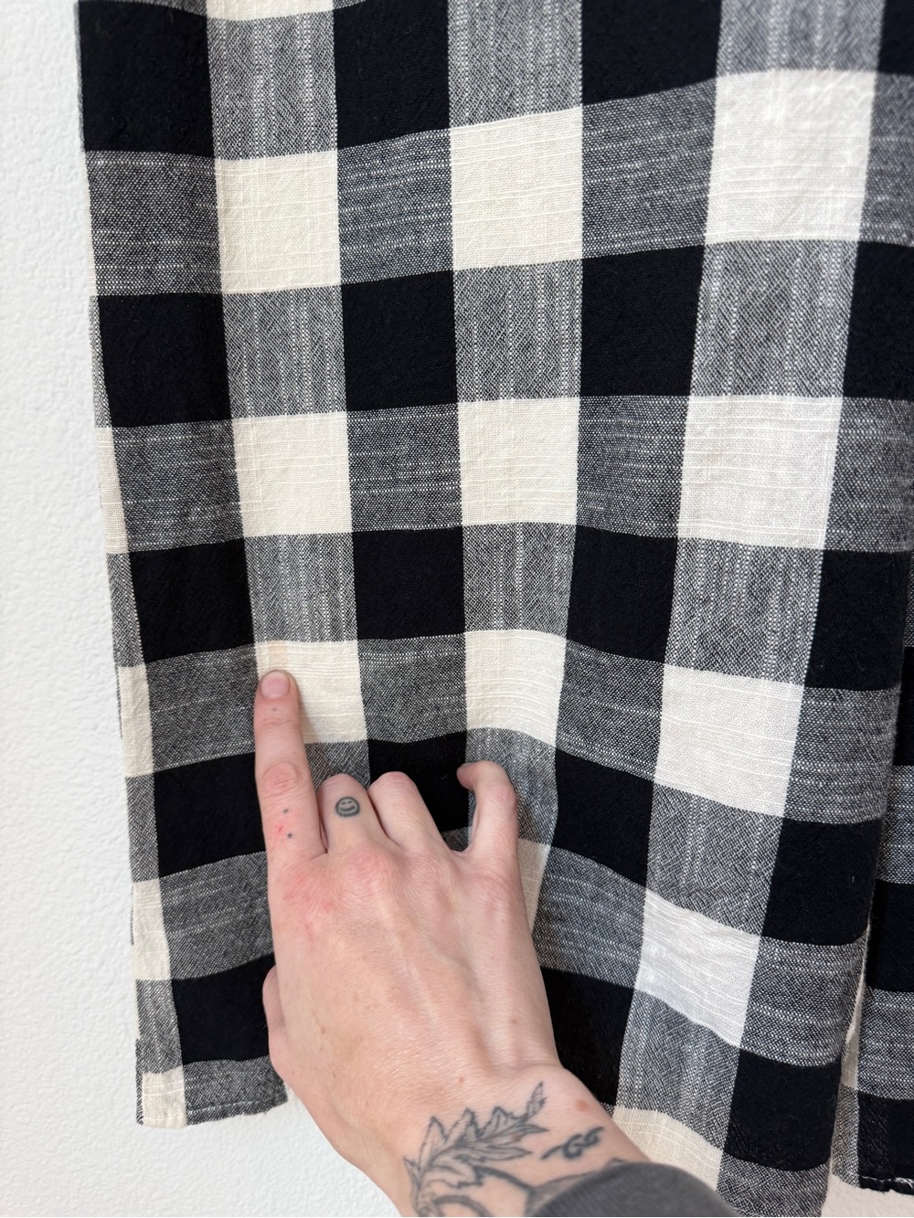 If By Sea (Anthropologie) - Gingham tie-waist jumpsuit -Sz Small- w/small Flaw - Picture 13 of 16